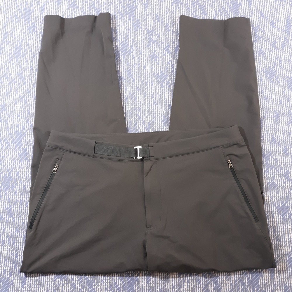 REI Pants Mens 40 x 32 Hiking Travel Outdoor Gray Adjustable Waist Nylon Blend